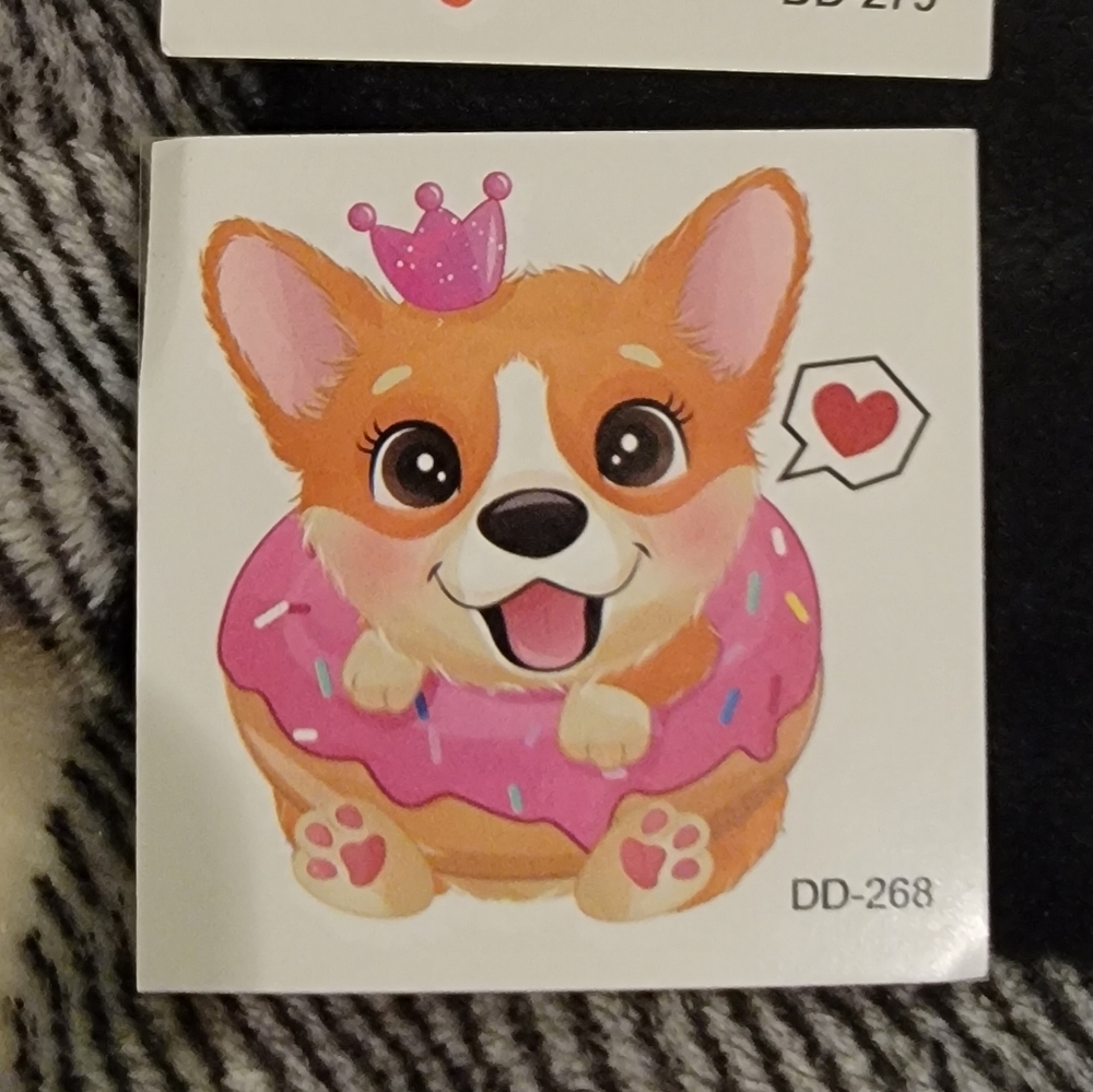 Cute Cartoon Tattoo Set - Picture 2 of 7